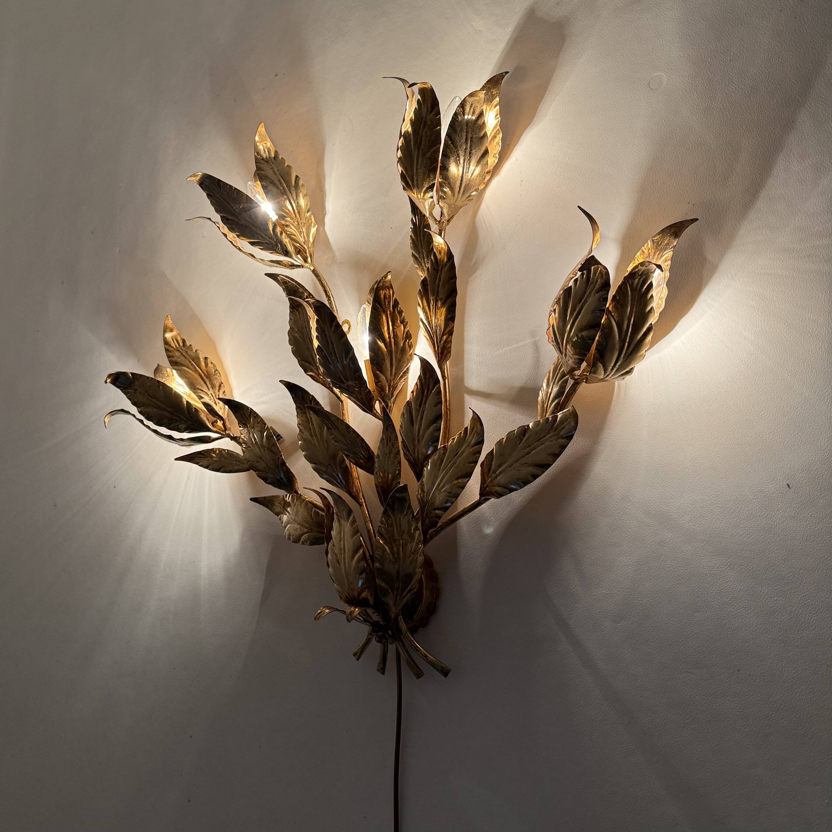 Vintage Hollywood Regency Wall Lamp sconce by Hans Kögl, 1960s