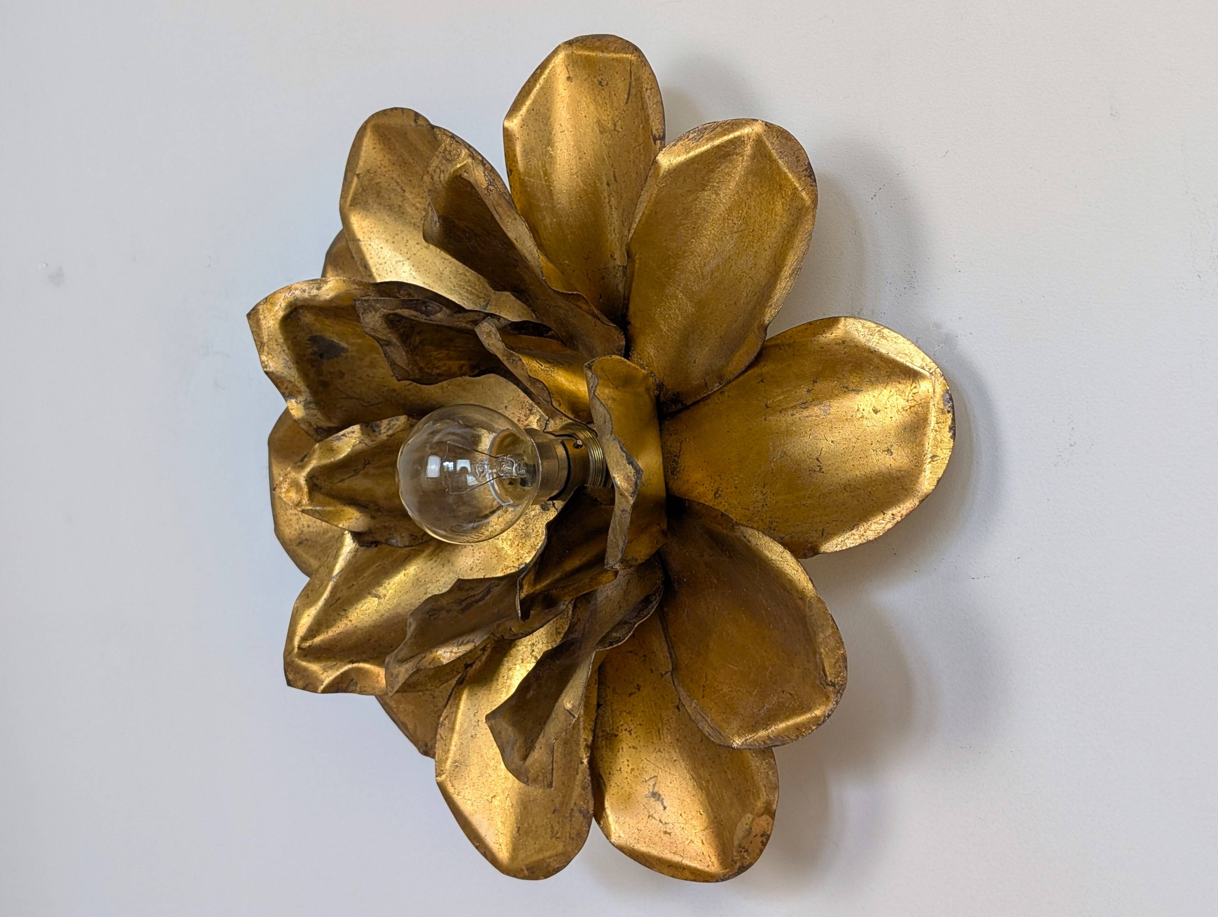 Paire appliques "fleur"