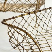 Bannettes empilables fil de laiton vintage