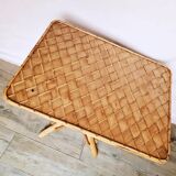Coffee table, end table, children's table in rattan and banana leaf