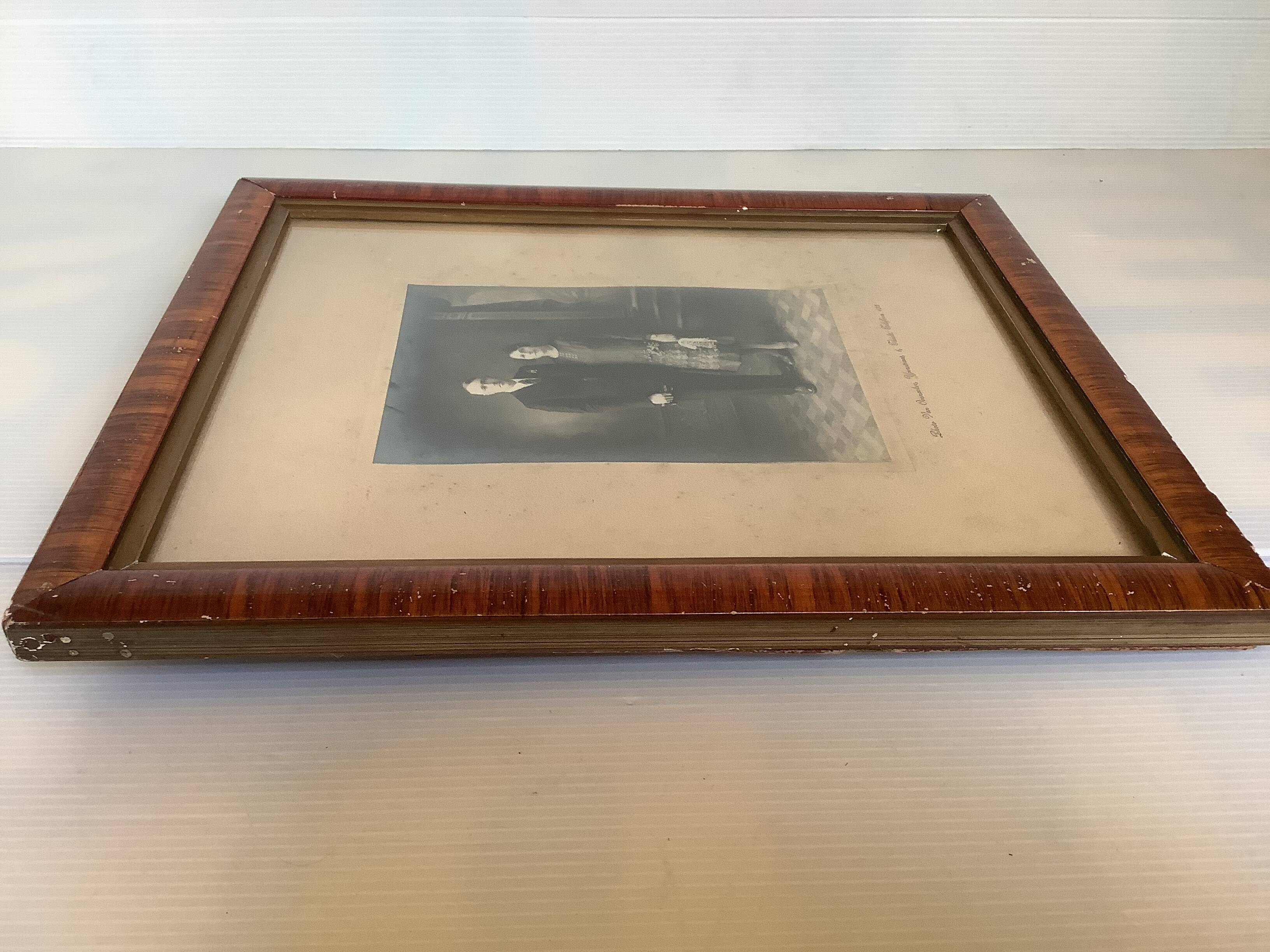 Old photograph of married couple