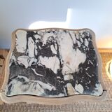 Louis XV style bedside side table in light wood