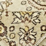 Turkish Light Green & Cream Vintage Rug, 162x259Cm