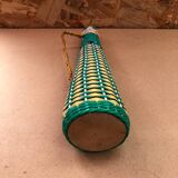 Old Lady Jeanne Glass Bottle + Vintage Braided Scoubidou