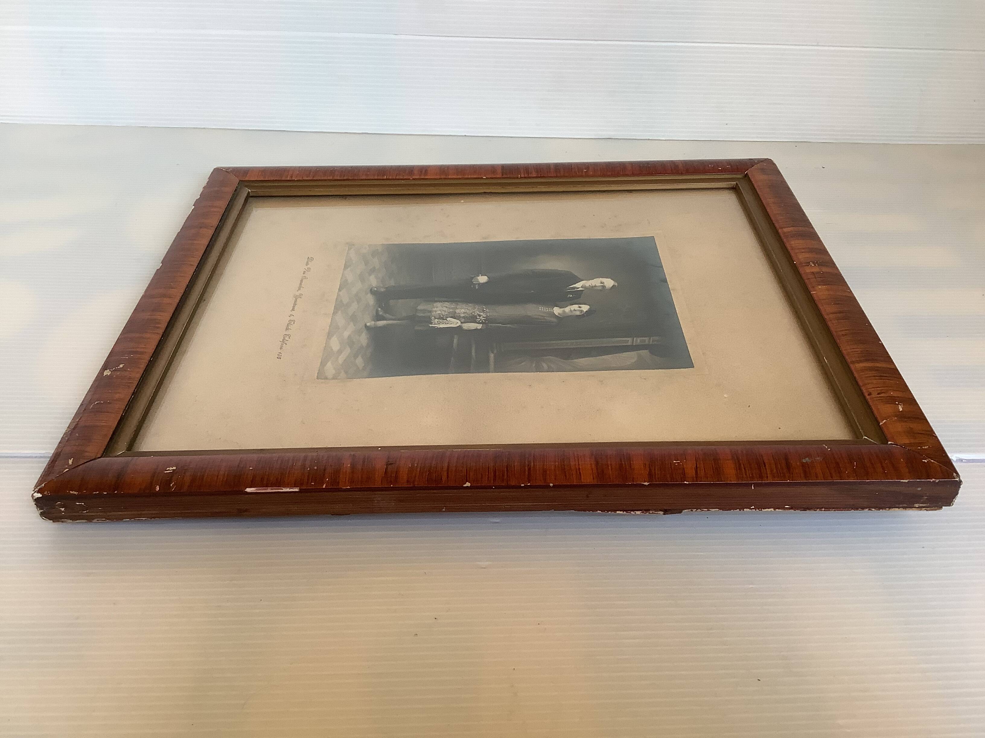 Old photograph of married couple