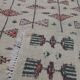 Tapis blanc berbère traditionnel multicolore 200×105cm