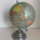 Vintage globe 1950 terrestrial Girard Barrère cream - 36 cm