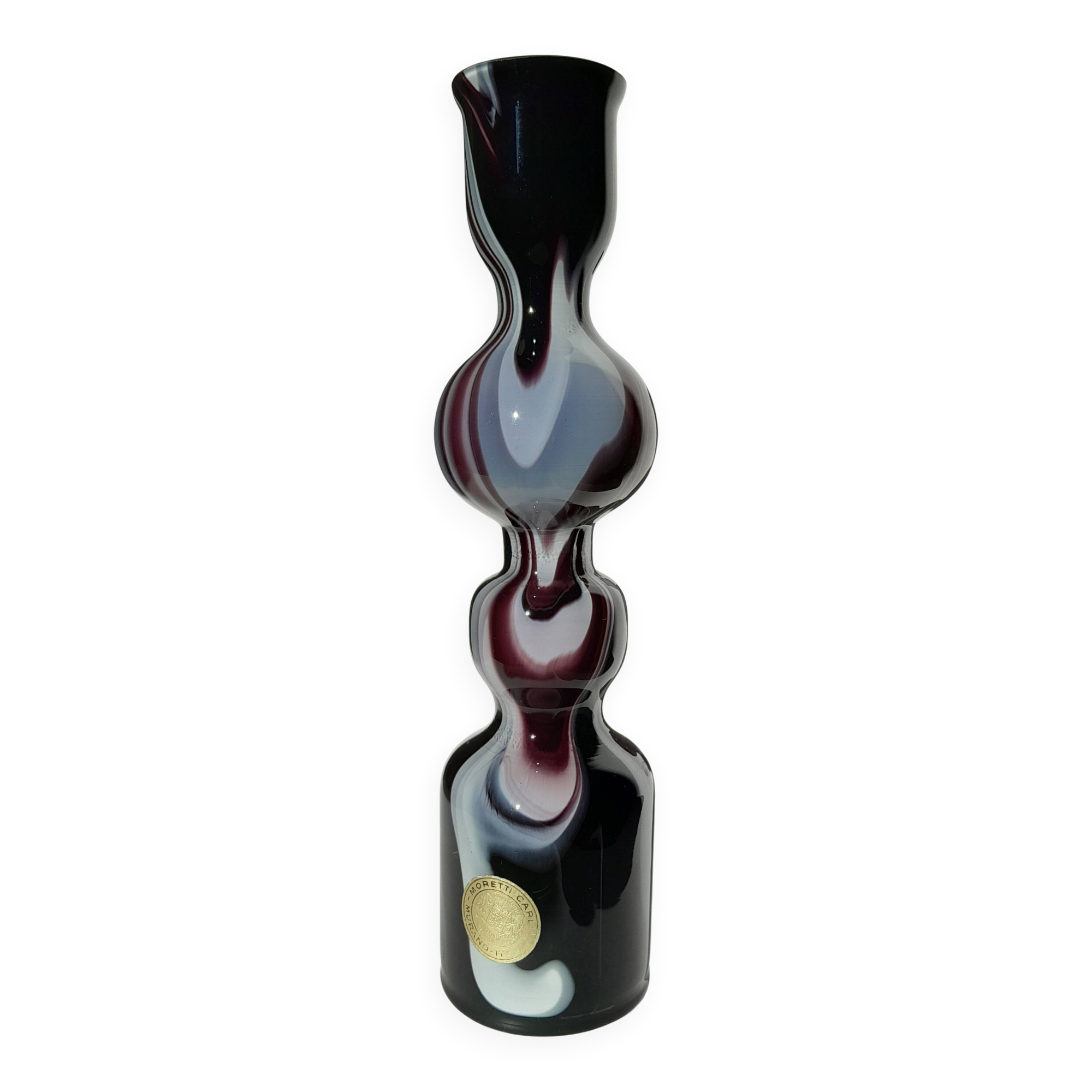 Murano glass vase by Carlo Moretti
