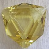 Diamond-shaped faceted ashtray