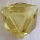 Diamond-shaped faceted ashtray