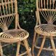 Paire de chaises en rotin