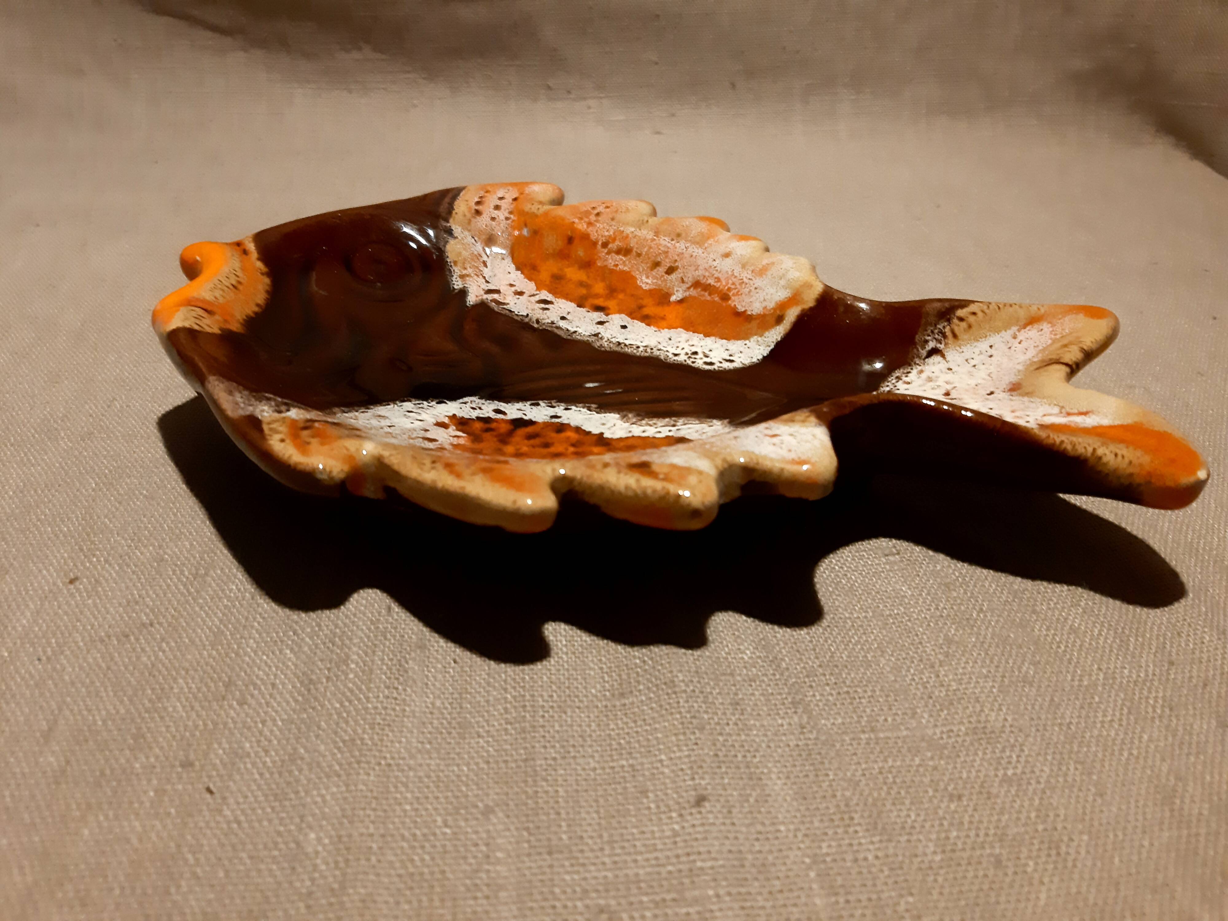 Trinket bowl fish bag Vallauris