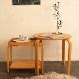 Ikea Vintage Brunabo plywood nesting table - trolley from the eighties