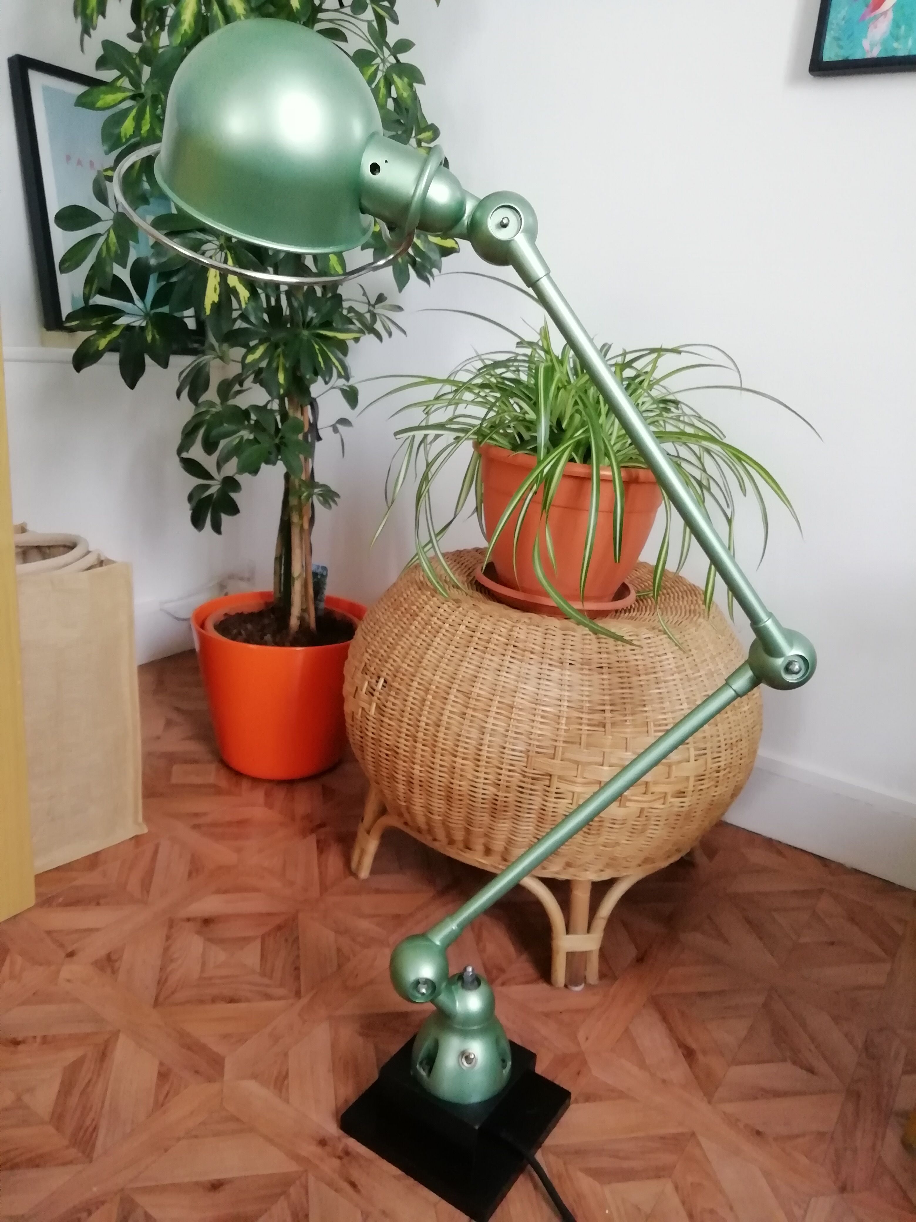 Lampe jielde 2 bras originale domecq lyon industrielle