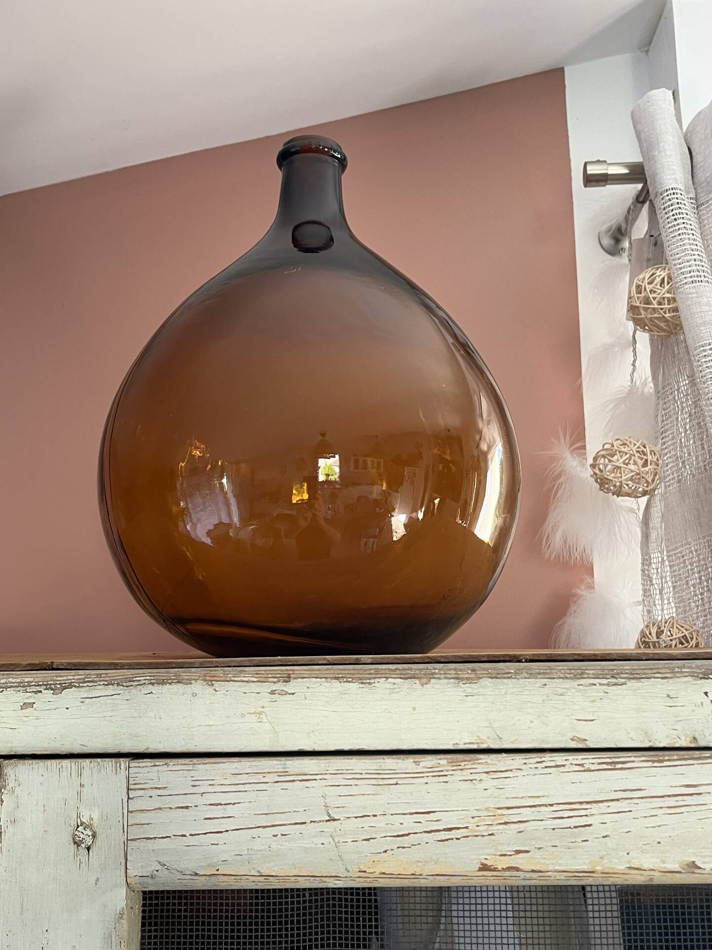 Amber demijohn 10L