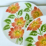 4 vintage dessert plates Moulin des Loups Orchies model Ontario 210677