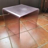 Smoked plexiglass sofa end from the 70s