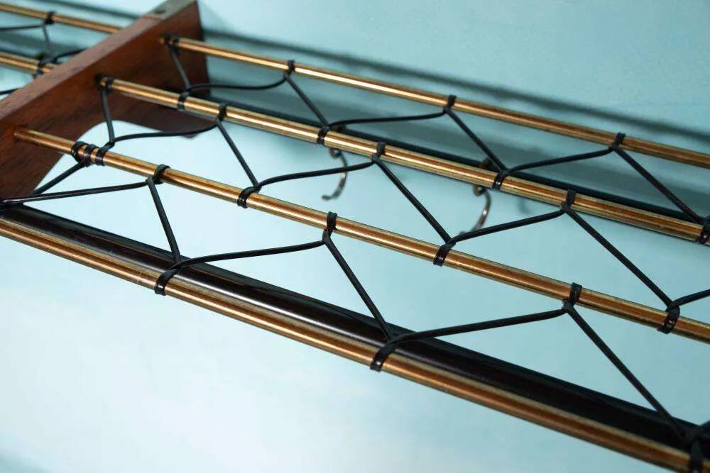 Vintage Swedish teak coat rack from the 1960s.
