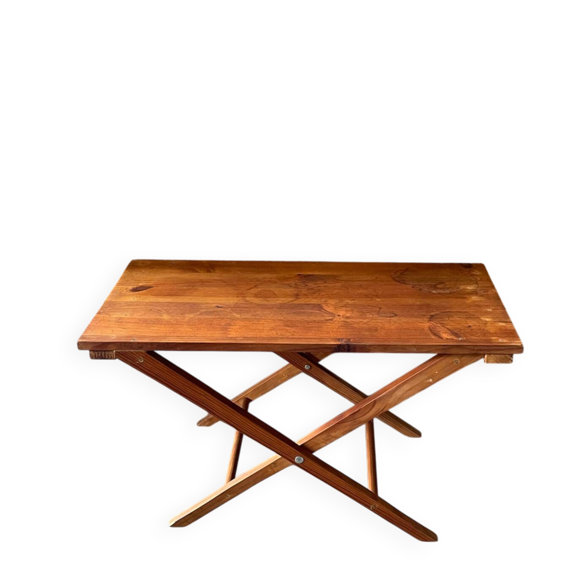 Rectangular wooden coffee table