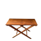 Rectangular wooden coffee table