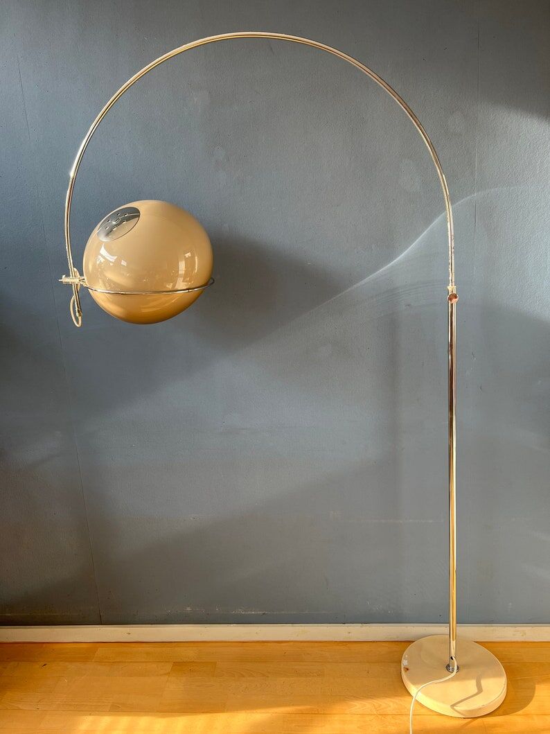 Space Age Mushroom arc floor lamp by GEPO