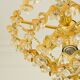 Vintage Murano glass chandelier with 58 fruits – gold metal