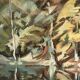 Reflections of trees on the water, oil on canvas signed