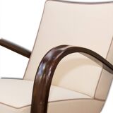 Pair of lounge armchairs h-269 by jindrich halabala for up zavody, 1930s