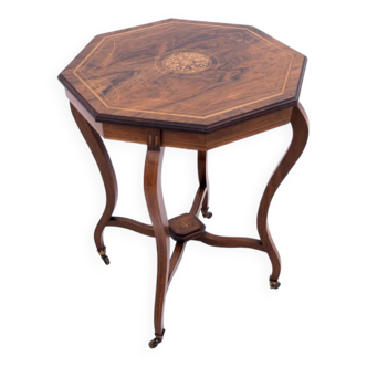 Inlaid table, France, late 19th century.