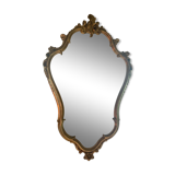Baroque-style golden mirror 43x70cm