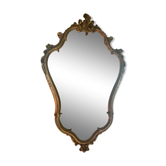 Miroir doré style Baroque 43x70cm