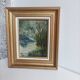 Tableau huile sur toile paysage signé