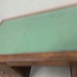 Napoleon III style flat desk with pedestal in 19th century mahogany