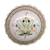 Flat hollow earthenware