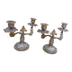 Paire de chandeliers en bronze doré