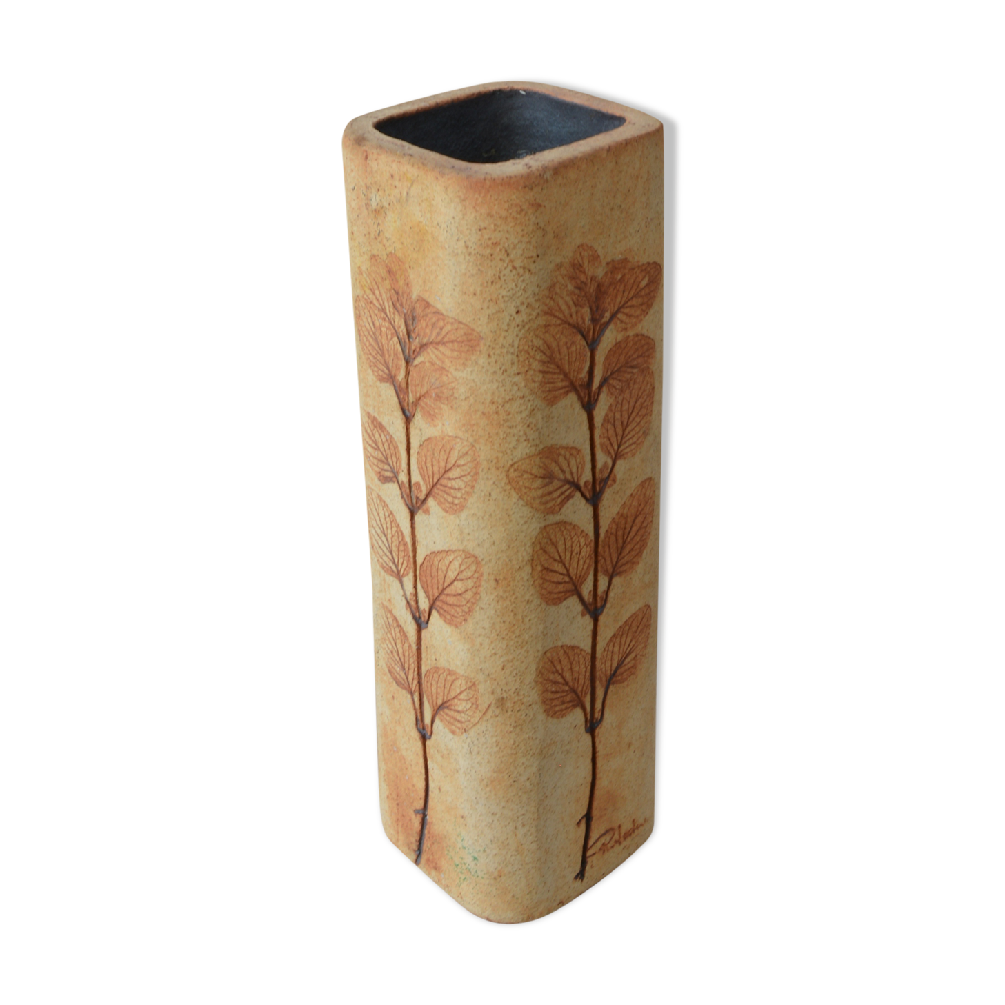 Vase with decoration of ferns Raymonde Leduc