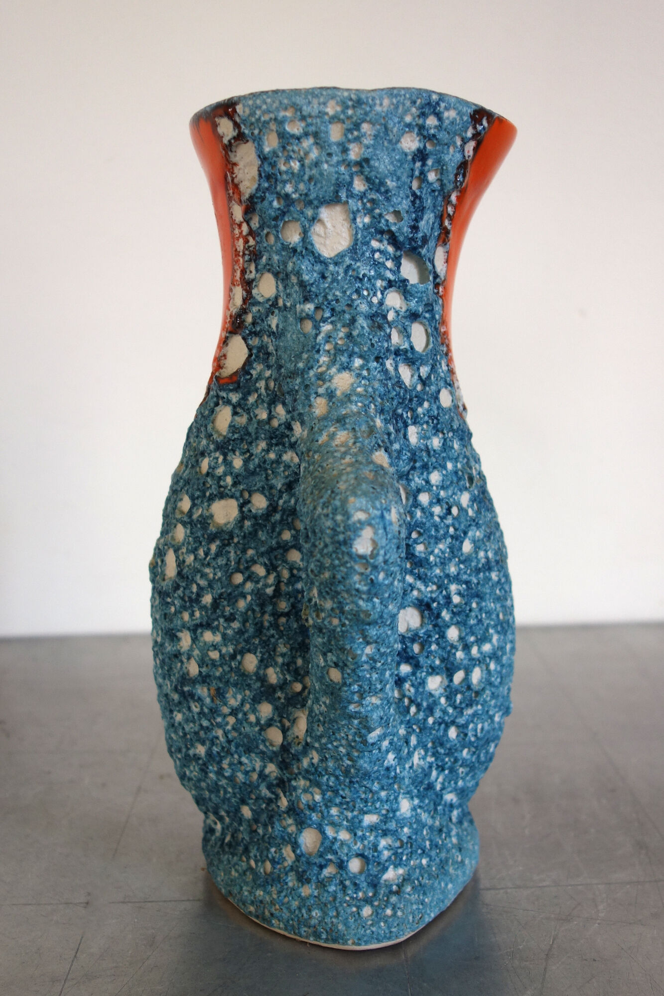 Fat Lava Vallauris ceramic vase 50s