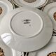 set of 6 flat plates Sarreguemines model "Nomeny" art deco 30s