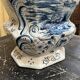 Large baluster vase with parrot - Holland, Delft 19th century