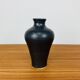 Vintage black ceramic vase