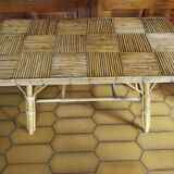 Rattan coffee table