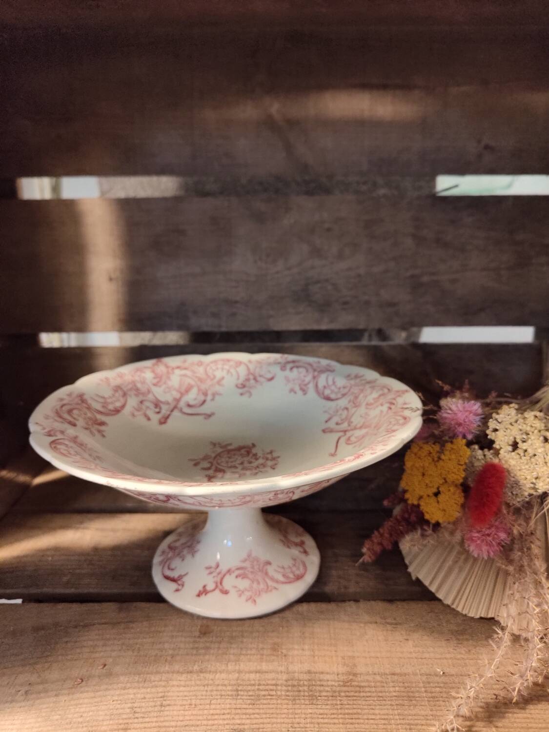 Iron earth compote bowl