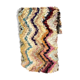 Moroccan carpet boucherouite zig zag