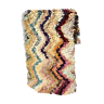 Tapis marocain boucherouite zig zag