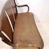 Banquette de bistrot Thonet en bois courbé XIXème siècle