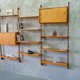 Mid-century modular teak wall unit by john texmon for blindheim mobelfabrik, norway, 1960s