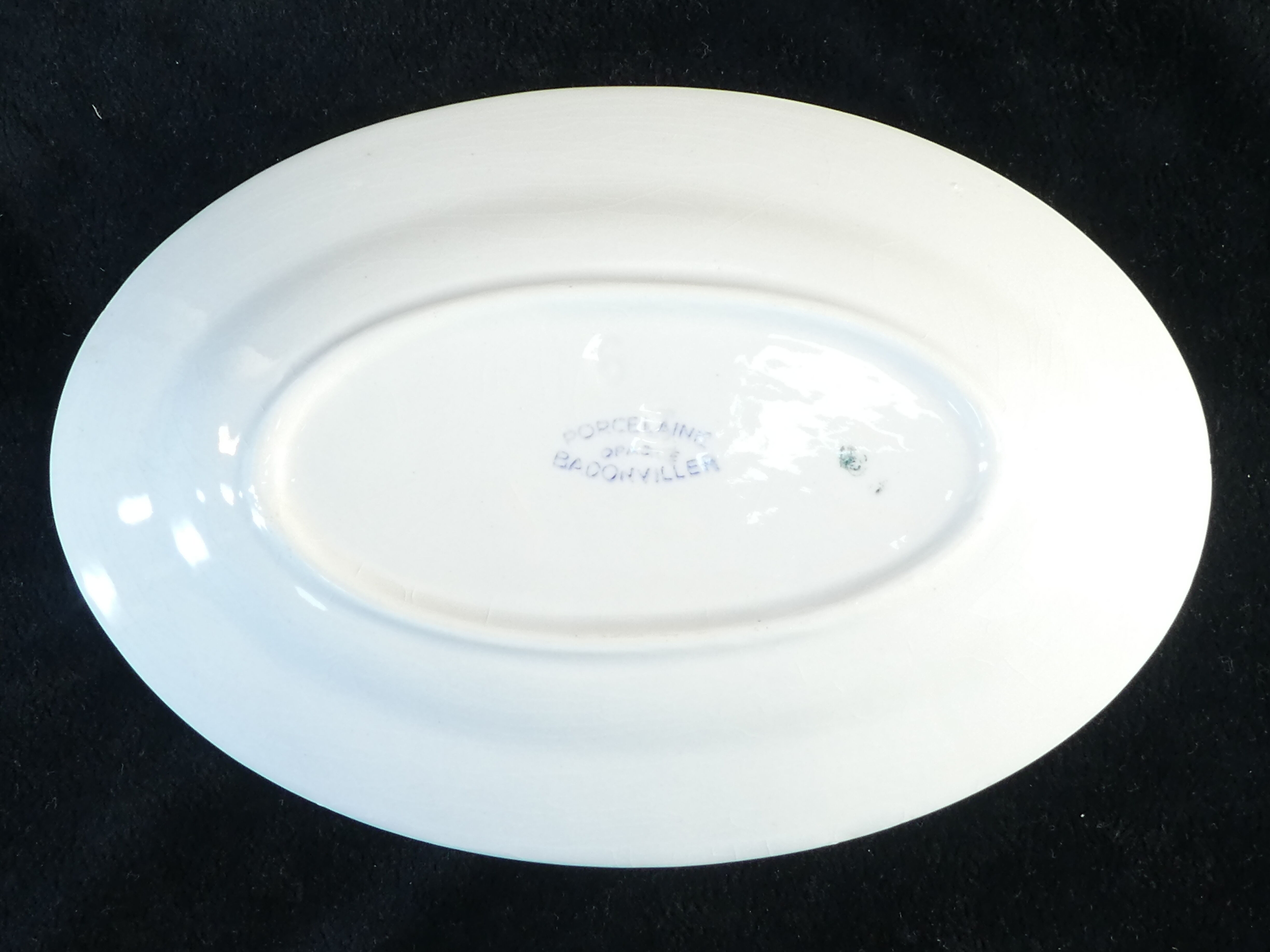 Ravines oval badonviller blue flower