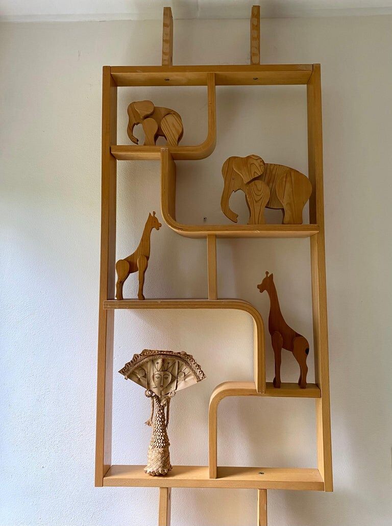 Midcentury Room Divider Ludvik Volak for Drevopodnik Holesov, 1960s