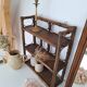 Vintage rattan shelf