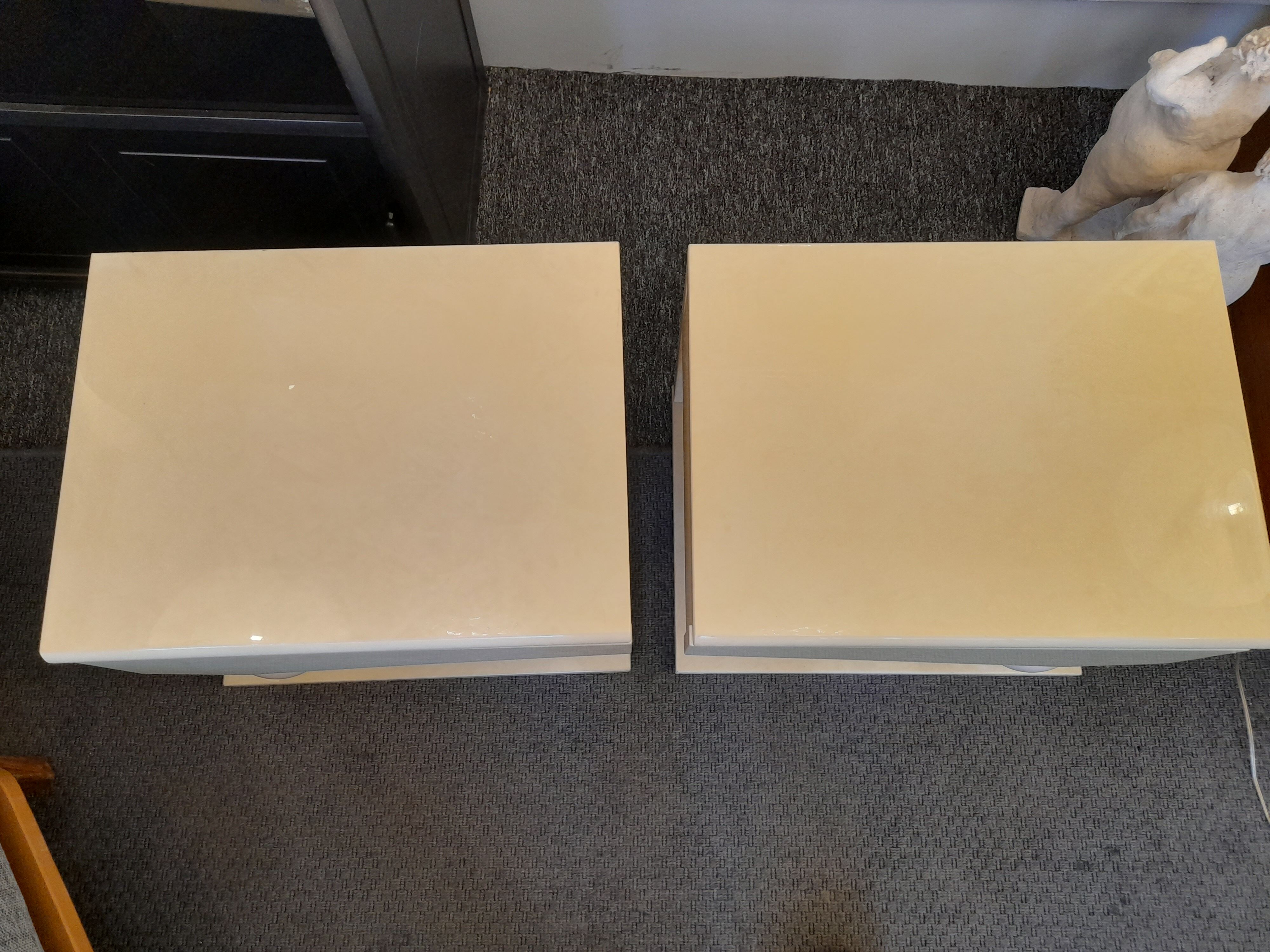 Typical pair of bedside tables from the 80s